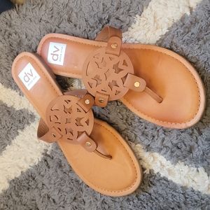Brown leather sandals